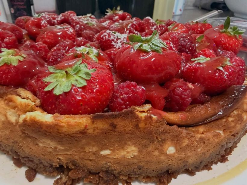 Cheesecake aux fruits rouges