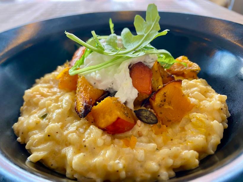 Risotto de courge et burrata